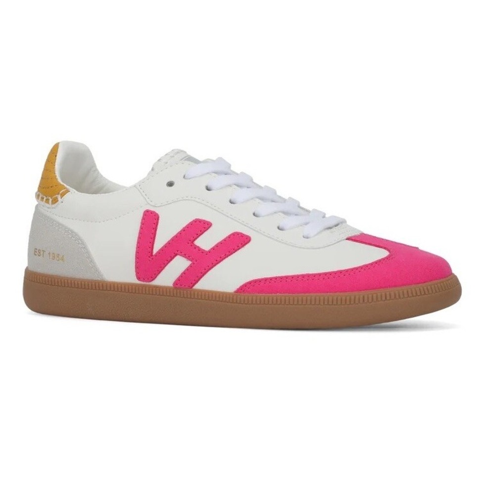 Vintage Havana White Hot Pink Yellow Accent Sneakers